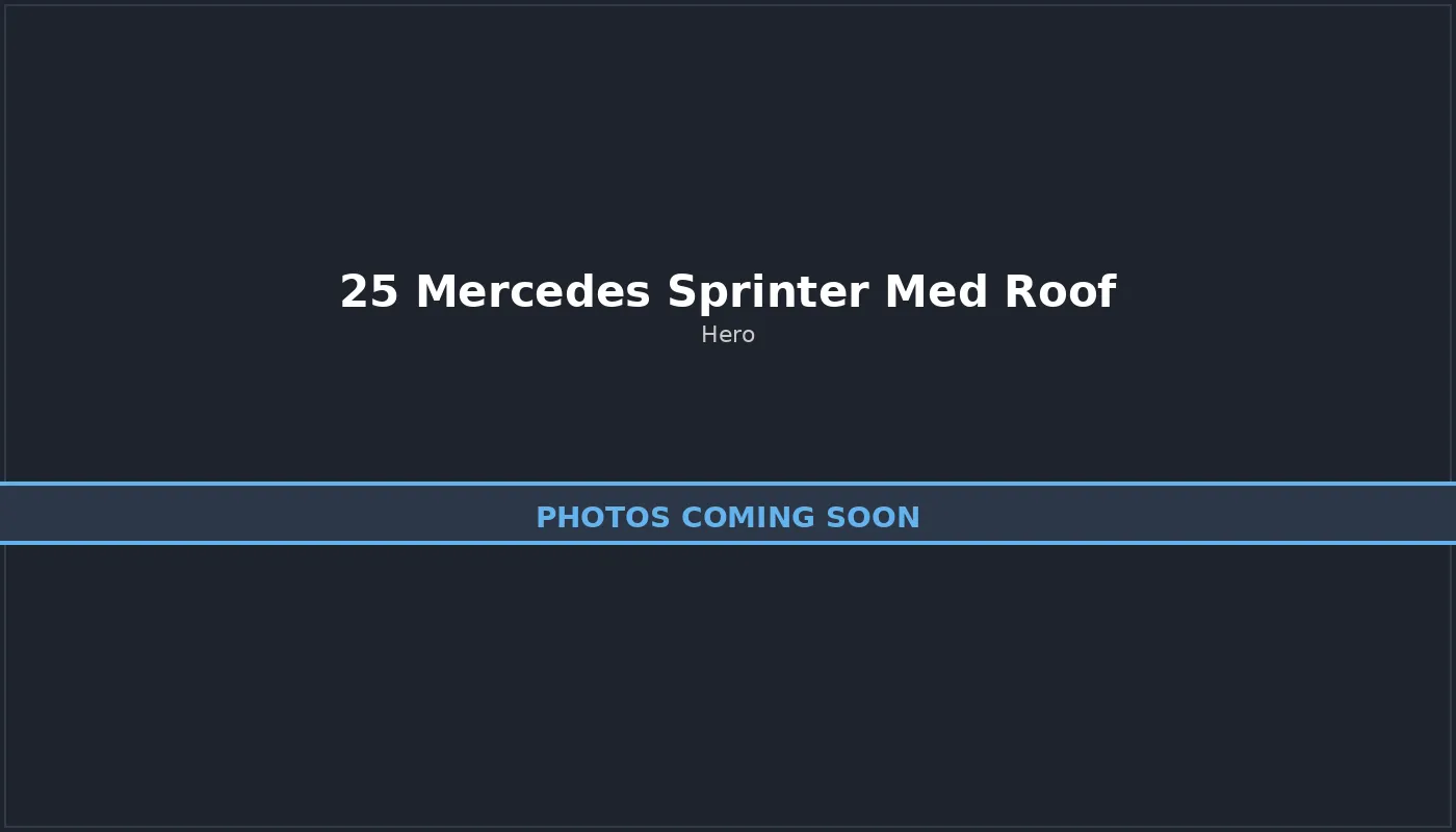 25 Mercedes Sprinter Med Roof