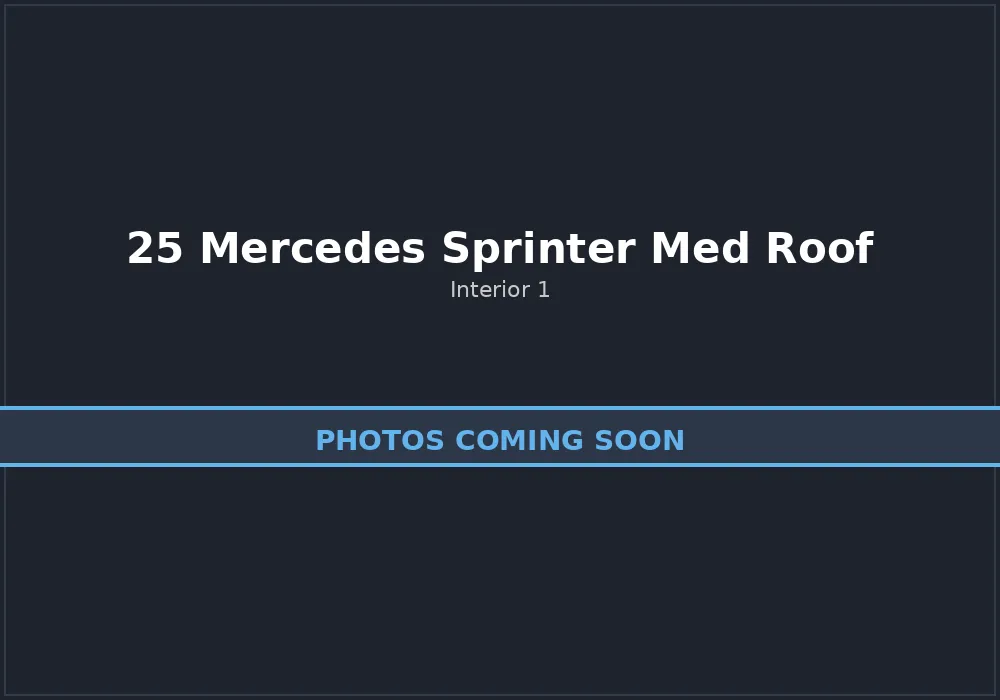25 Mercedes Sprinter Med Roof interior photo 1
