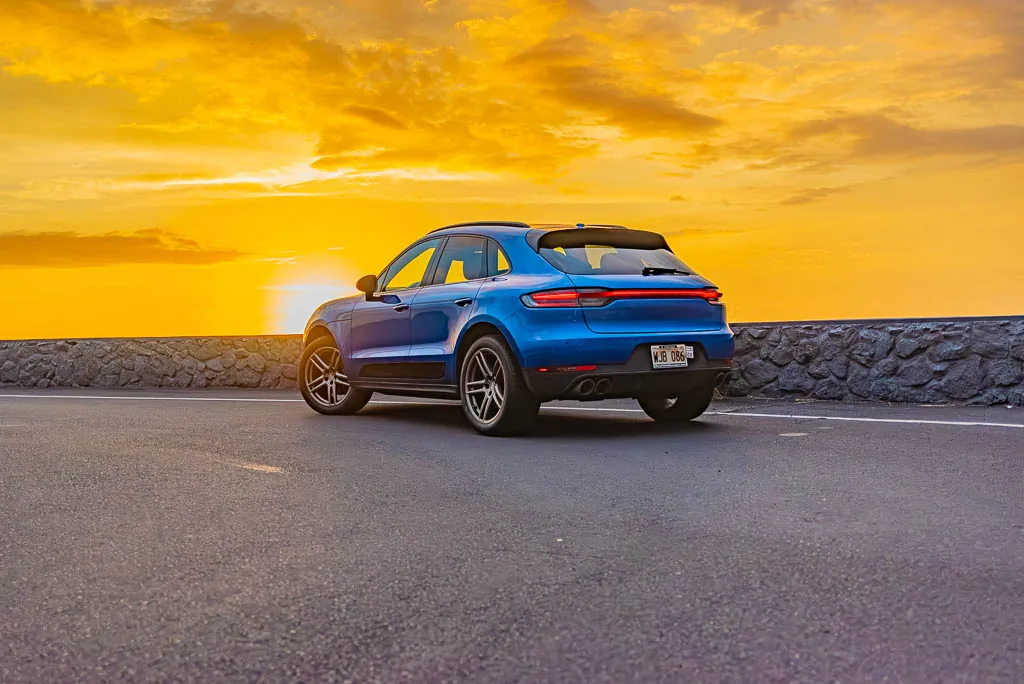 Blue Porsche Macan