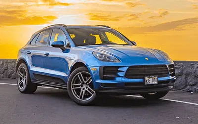 Blue Porsche Macan