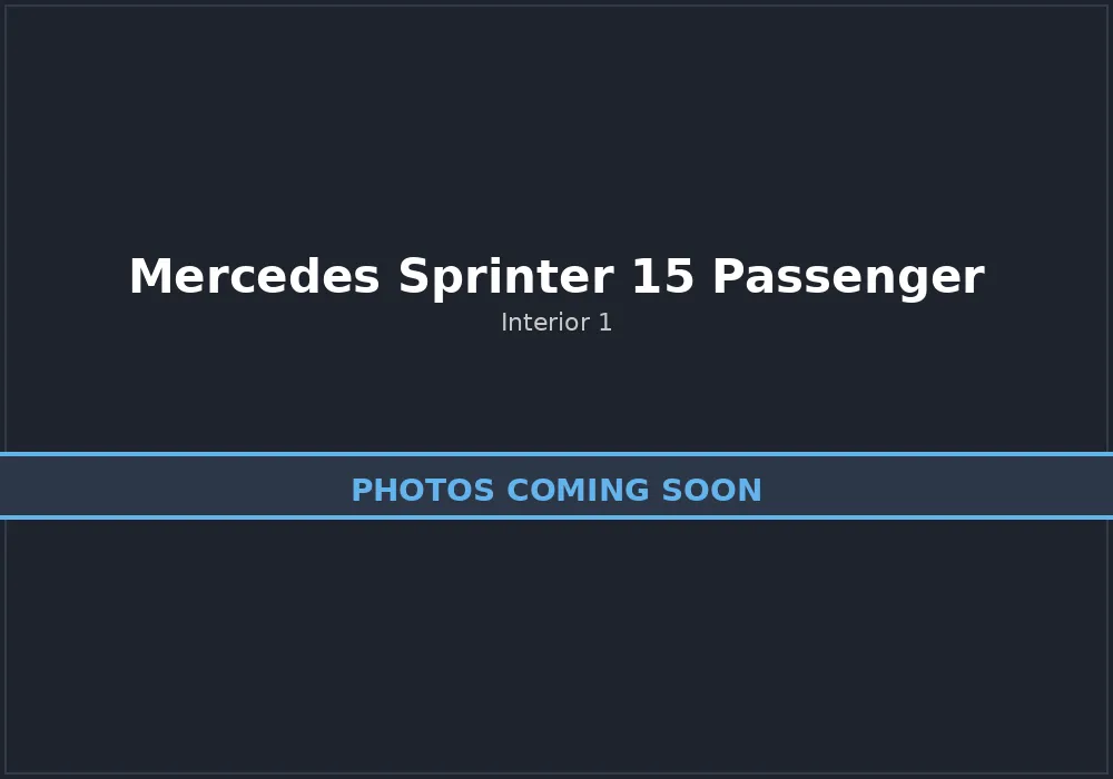 Mercedes Sprinter 15 Passenger interior photo 1