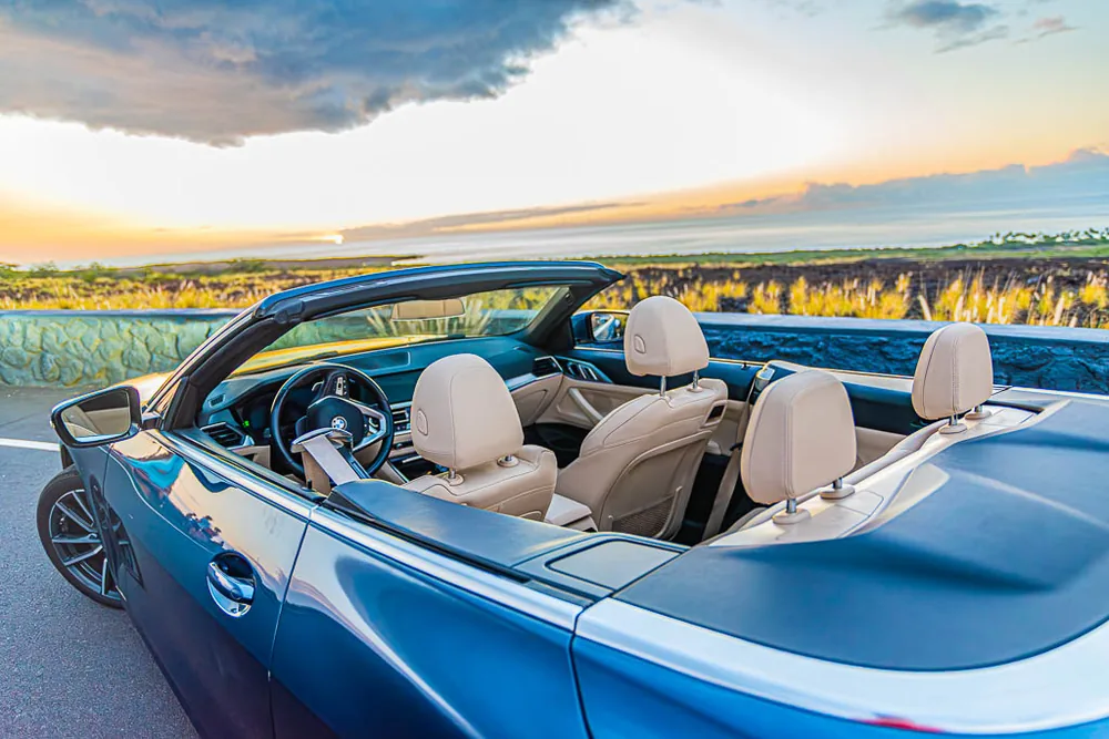 Metallic Blue BMW 430i interior photo 1