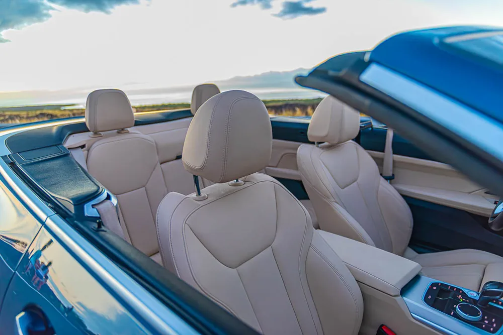Metallic Blue BMW 430i interior photo 3