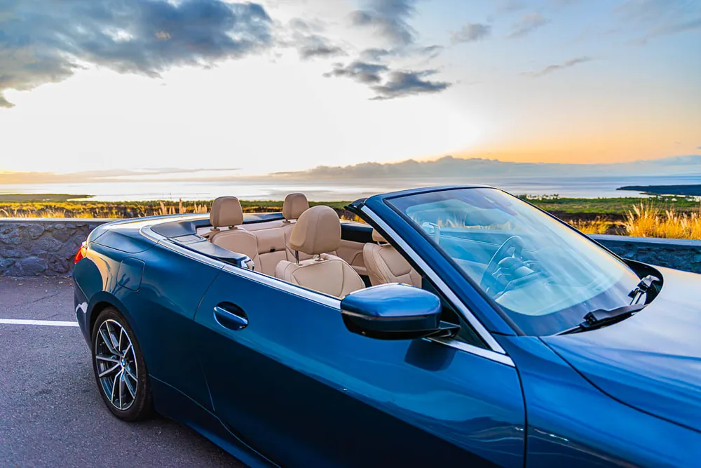 Metallic Blue BMW 430i interior photo 4