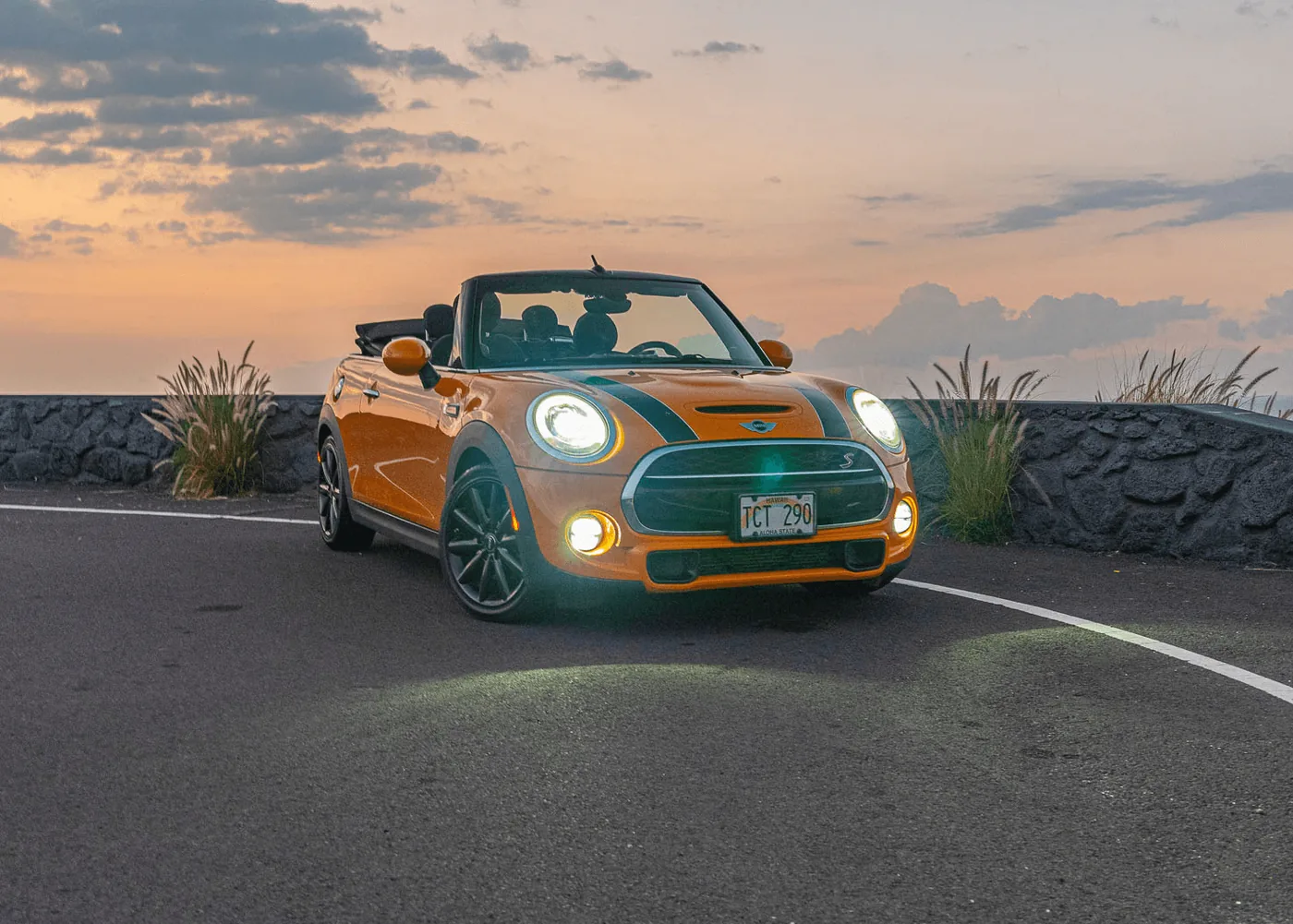 Orange Mini Cooper S