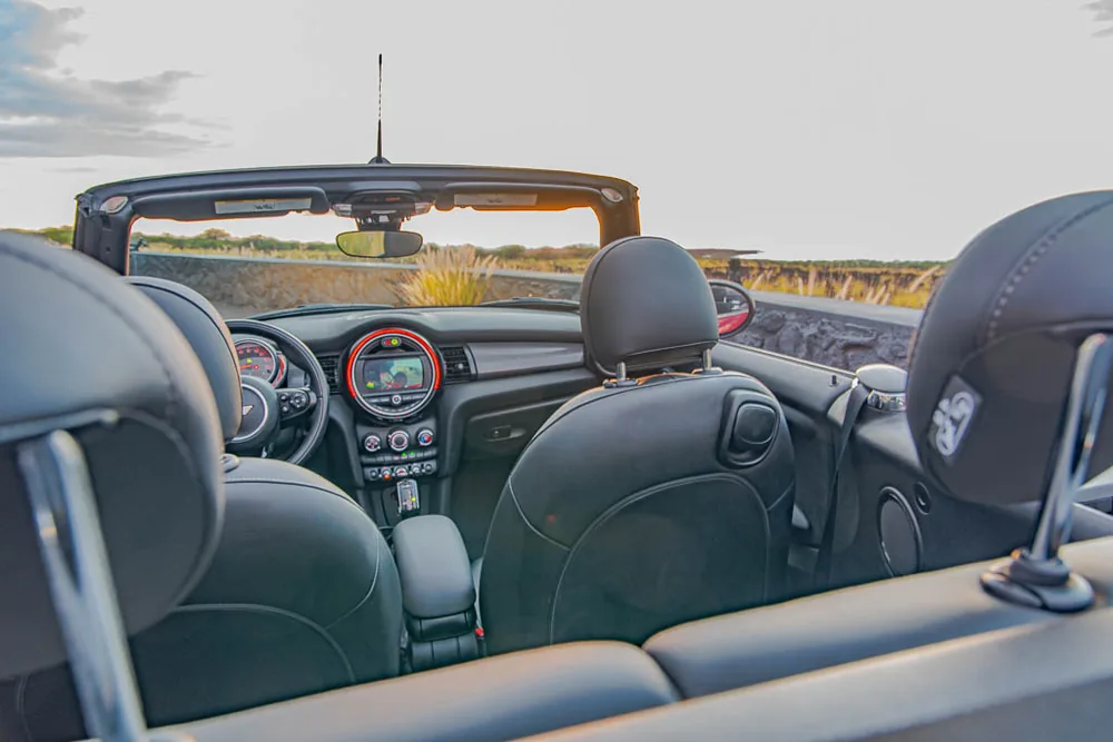 Red Mini Cooper interior photo 2