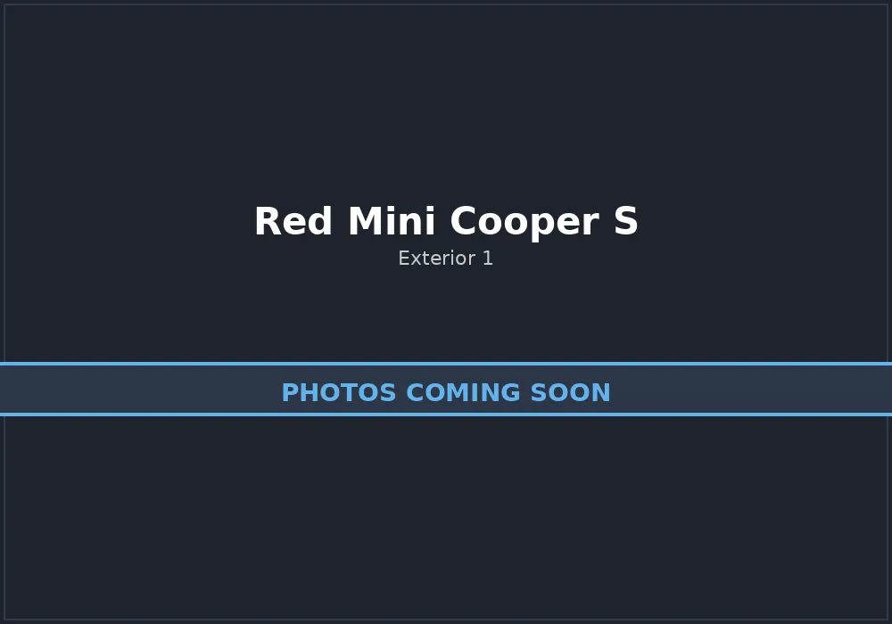 Red Mini Cooper S exterior photo 1