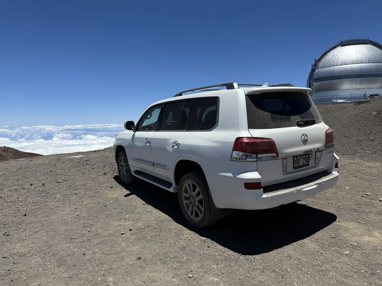 Lexus LX570 at Mauna Kea summit Big Island Hawaii