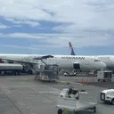 Hawaiian Airlines jets at the gate