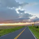 Open road across the Big Island