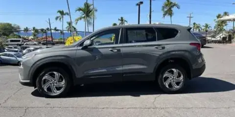 Grey Hyundai Santa Fe rental in Kona