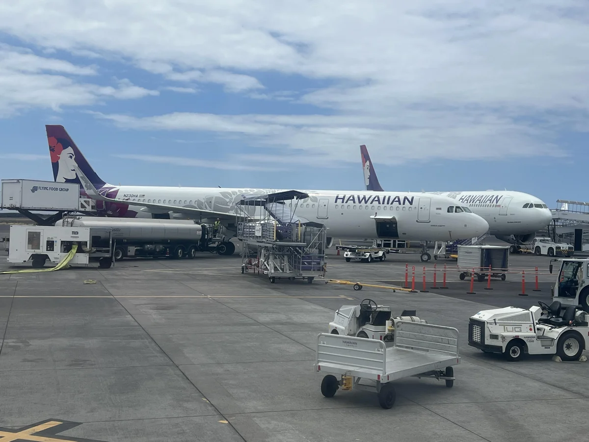 Hawaiian Airlines at Kona Airport KOA Big Island Hawaii